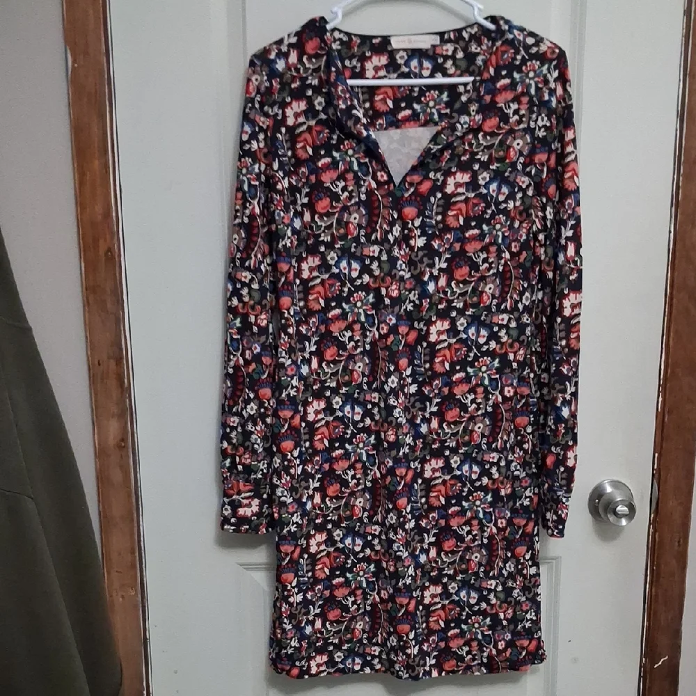 Tory Burch Navy Floral Top
